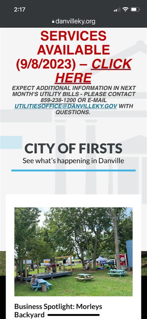 How to navigate Danville’s online bill.